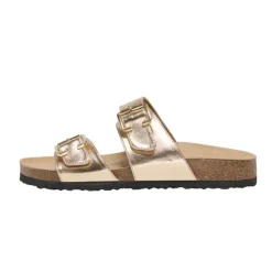 ONLY Mules double boucle dé cuir synthétique Femme OR