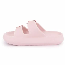 LAURA VITA Mules double bride nuon texturée 35/43 Femme ROSE CLAIR