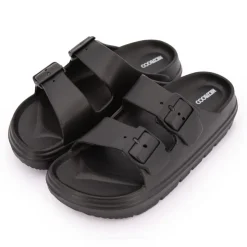 NICO BOCO Mules doubles brides à plateforme Femme NOIR Best