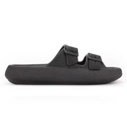 NICO BOCO Mules doubles brides à sangle Homme NOIR