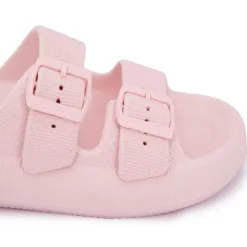 NICO BOCO Mules doubles brides à semelle épaisse Femme ROSE CLAIR Sale