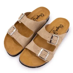 PEPE JEANS Mules doubles brides pop white Femme BEIGE New