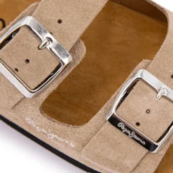 PEPE JEANS Mules doubles brides pop white Femme BEIGE New