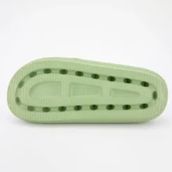 AMERICAN COLLEGE Mules en plastique double brides à boucles semelle épaisse Femme VERT Outlet