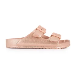 KELARA Mules en plastique glitter à enfiler Femme ROSE CLAIR Discount