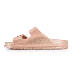 KELARA Mules en plastique glitter à enfiler Femme ROSE CLAIR Discount