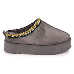 MANOUKIAN Mules Fourrées avec Liseré Christiane Femme GRIS Discount