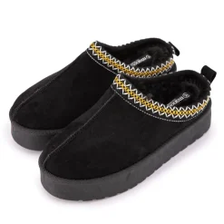 MANOUKIAN Mules Fourrées avec Liseré Christiane Femme NOIR Clearance