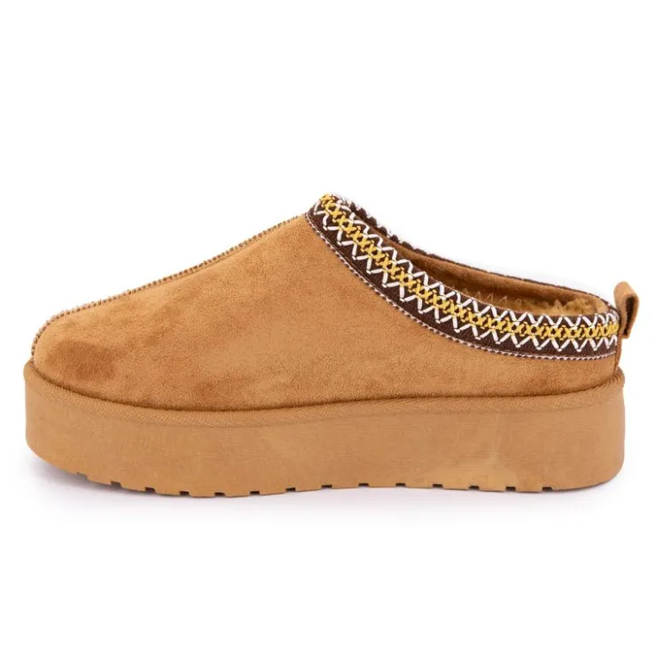 MANOUKIAN Mules Fourrées avec Liseré Christiane Femme MARRON