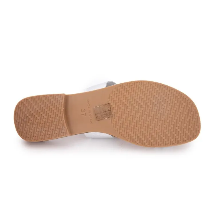 CARLA TORTOSA Mules imprimé serpent é cuir verona Femme ARGENT Outlet