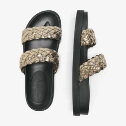 ONLY Mules minnie tressées gold Femme OR Online