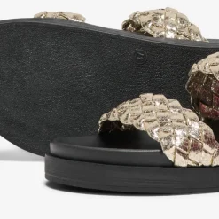 ONLY Mules minnie tressées gold Femme OR Online