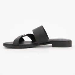 CARLA TORTOSA Mules e avec imprimé zèbre Femme NOIR Hot