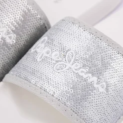 PEPE JEANS Mules Pearl silver T36/41 Femme ARGENT Outlet