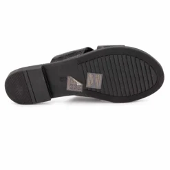 MARIAMARE Mules plates à brides croisées Femme NOIR Online