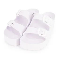 LOVETT Mules plates à double bride Femme BLANC Best