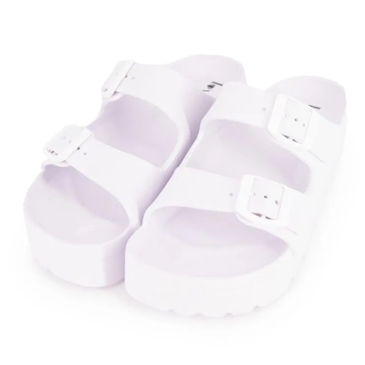 LOVETT Mules plates à double bride Femme BLANC Best