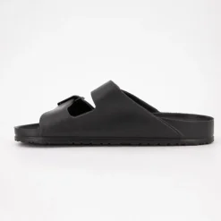 AMERICAN COLLEGE Mules plates basses avec double brides Homme NOIR Discount