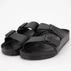 AMERICAN COLLEGE Mules plates basses avec double brides Homme NOIR Discount