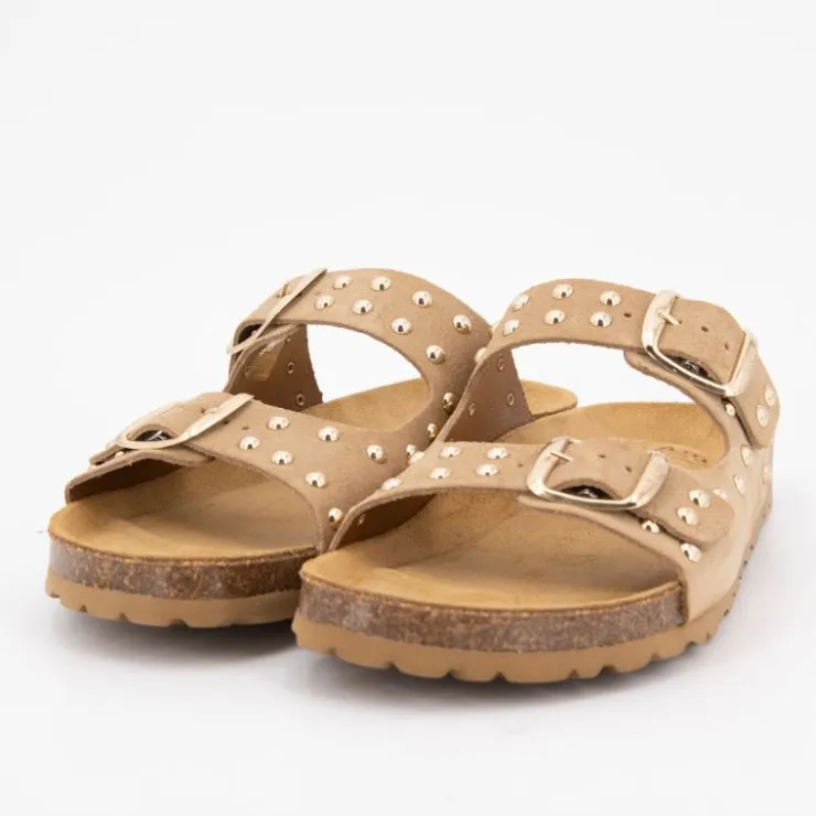 I AM Mules suede boucle effet clou Femme BEIGE Online