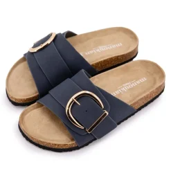 MANOUKIAN Mules une bride à boucle Femme BLEU Online