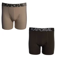KAPORAL Pack de 2 boxers élastique Barry Homme KAKI