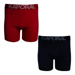 KAPORAL Pack de 2 boxers élastique Barry Homme ROUGE Clearance