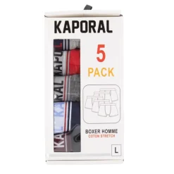 KAPORAL Pack de 5 boxers ronel Homme ROUGE Hot