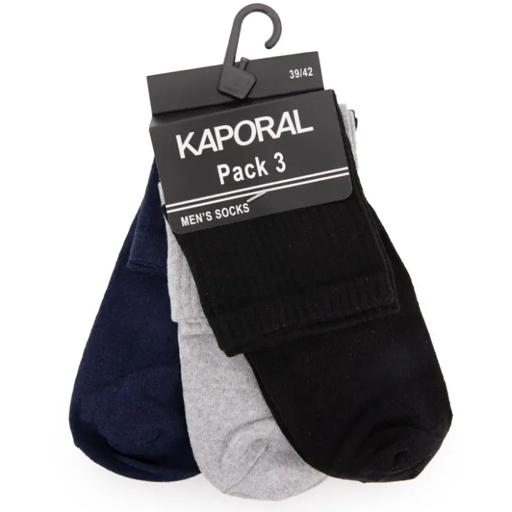 KAPORAL Pack de 3 chaussettes mamdy 4204 Homme BLEU FONCE Best