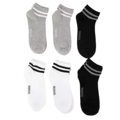 REDSKINS Pack de 6 socquettes rayées multicolores ricardo Homme GRIS Best