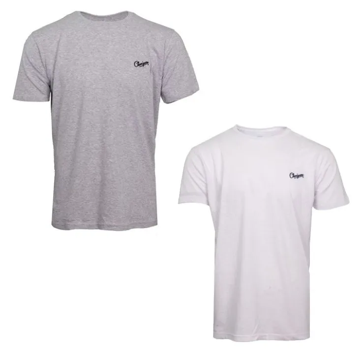 CHEVIGNON Pack de 2 tee shirts underwear en coton uni Homme GRIS CLAIR