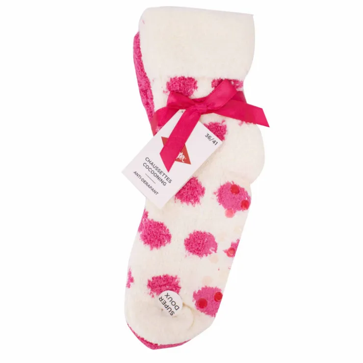 LEE COOPER Paire de chaussettes cosy Femme ROSE New