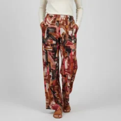 IMPERIAL Pantalon à motif geométrique regular Femme MULTICOLORE Outlet