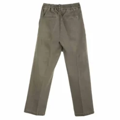 HAPPY Pantalon à pinces en toile Femme KAKI Hot