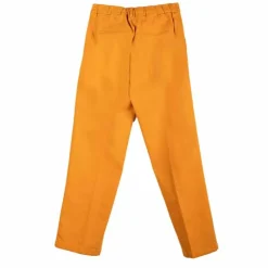 HAPPY Pantalon à pinces en toile Femme JAUNE Hot