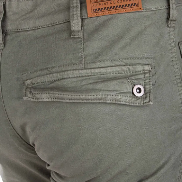 BLAGGIO Pantalon ajusté cargo multipoches Tanera Homme KAKI Online