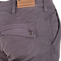 BLAGGIO Pantalon ajusté cargo multipoches Tanera Homme GRIS FONCE Discount
