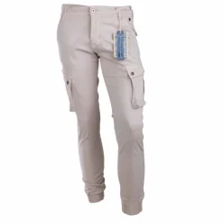 BLAGGIO Pantalon ajusté cargo multipoches Tanera Homme BEIGE Sale
