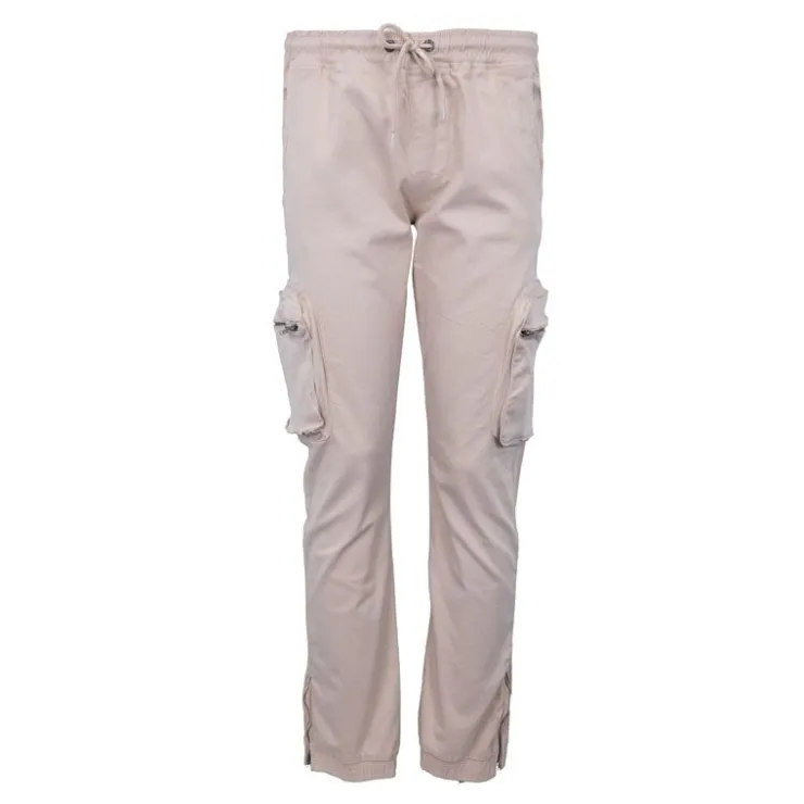 BILL TORNADE Pantalon avec poches zippées coupe cargo Homme BEIGE Sale