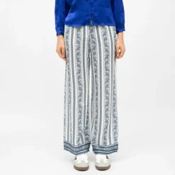 LA PETITE ETOILE Pantalon motif frise pauline Femme BLANC Hot