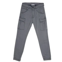 IMPERIAL Pantalon cargo gris stretch Homme BLEU New