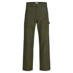 JACK & JONES Pantalon cargo eddie baggy fit coton Homme KAKI