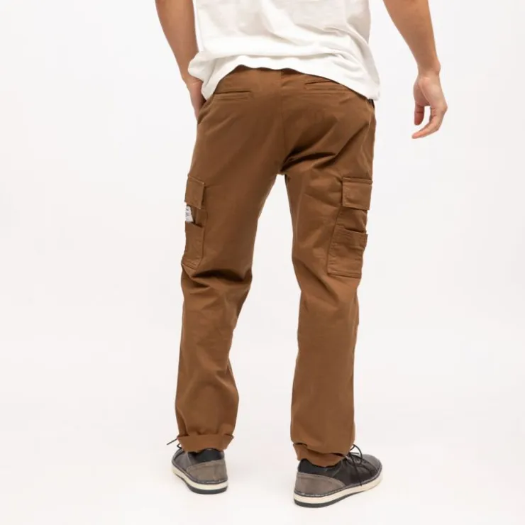 DEELUXE 74 Pantalon cargo madison regular avec ourlets Homme MARRON FONCE Online