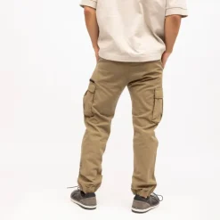 DEELUXE 74 Pantalon cargo monroe avec cordon de serrage aux chevilles Homme KAKI Discount