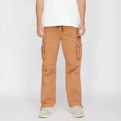 PANAME BROTHERS Pantalon cargo poche zippée coton stretch arthur Homme MARRON Hot