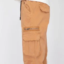 PANAME BROTHERS Pantalon cargo poche zippée coton stretch arthur Homme MARRON Hot