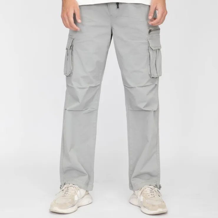 PANAME BROTHERS Pantalon cargo poche zippée coton stretch arthur Homme GRIS New