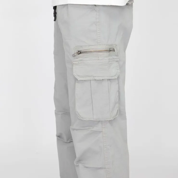 PANAME BROTHERS Pantalon cargo poche zippée coton stretch arthur Homme GRIS New