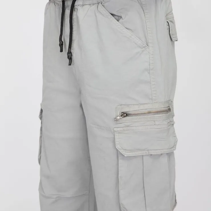 PANAME BROTHERS Pantalon cargo poche zippée coton stretch arthur Homme GRIS New