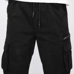 PANAME BROTHERS Pantalon cargo poche zippée coton stretch arthur Homme NOIR Outlet
